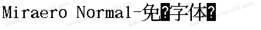 Miraero Normal字体转换